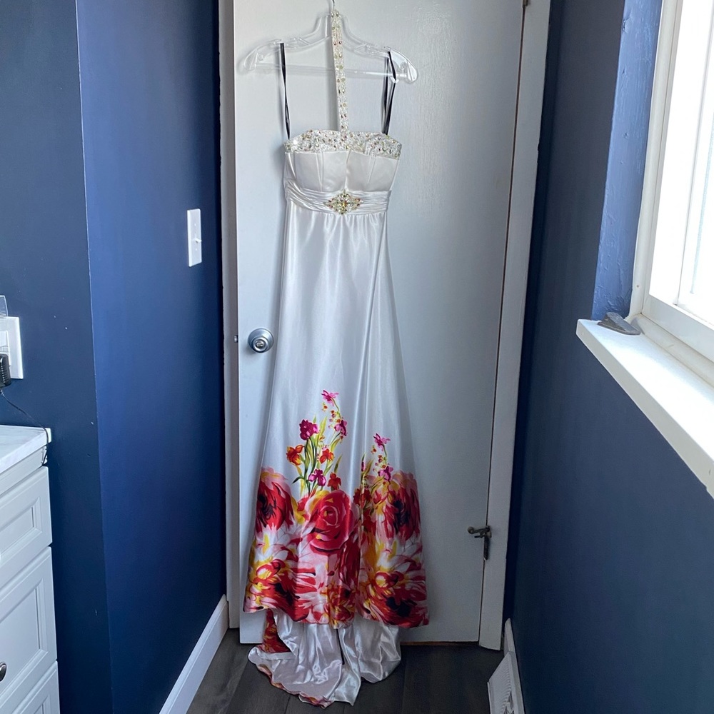 Stunning White Floral Gown